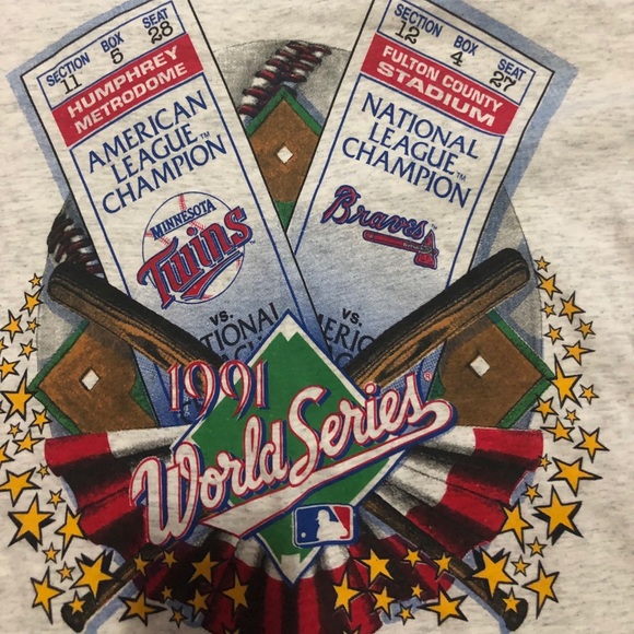 1991 World Series Braves vs. Twins double header - Picture 2 of 5